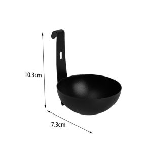 Foldable Space Saving Pot Edge Egg Boiler Collapsible Hanging Ear Type Non Stick Anti Scalding Round Mini Pot