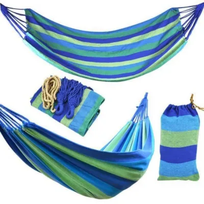 LST colorful Canvas Hammock Duyan Hanging Sleeping Bed