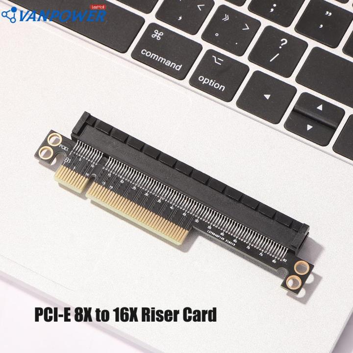 PCI-E 8X to PCI-E 16X Adapter Desktop Motherboard PCIe 8X 16X Riser ...