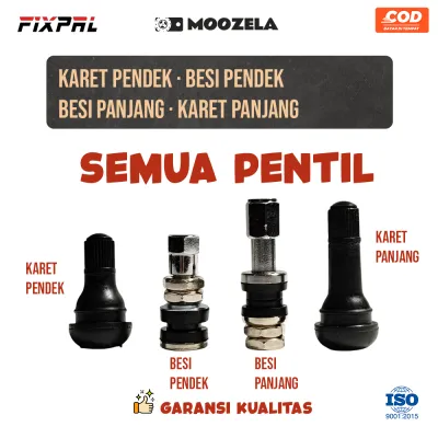 Pentil Ban Motor Mobil Tubeless semua varian karet panjang / pendek / besi panjang / pendek
