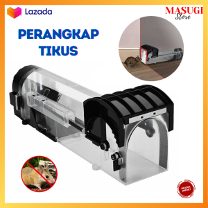 Jebakan Perangkap Tikus Canggih Otomatis Modern Murah Smart Self-locking Mousetrap Cage Transparan