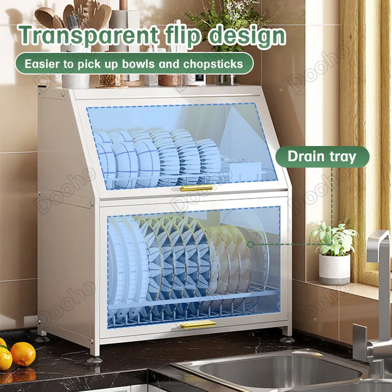 Stainless Steel Dish Dish Rack Dishwasher Safe 1layer Dish Drainer