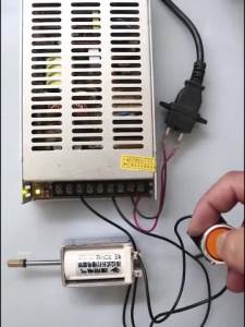 btnx Push-pull electromagnet DC 12V 24V AC 220V self-resetting 60MM long stroke electromagnet thrust 15KG 7M5T2