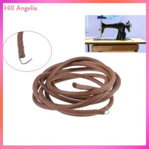 [Hill Angelia] 72 183cm Leather Belt Antique Treadle Parts + Hook For Singer Sewing Machine