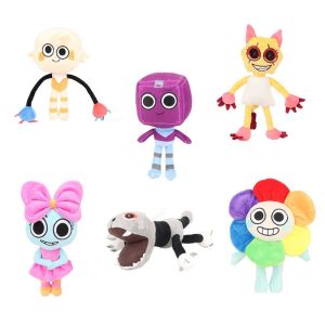 35cm Dandys World Plush Cute Dandy World Scrap Stuffed Horror Game Goob Pebble Plushie Soft Pillow Doll Children Gifts Doll Birthday