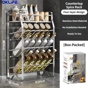 [OKLIFE®]Multi-layer storage rack Stainless steel rack Kitchenware Storage Rack