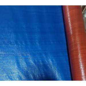 Sackolin laminated sack orange/blue - folded upon shipping