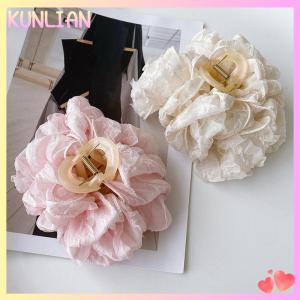 [KUNLIAN] Versatile Fluffy Hair Clip For Women Girls Sweet Bow Large Hair Claw High Horse Tail Shark Clip Fashion Hair Accessories Gifts