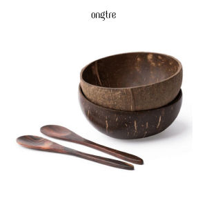 Bát gáo Dừa (Chén gáo dừa) cao cấp ăn Salad hoa quả dầm | ongtre® (Vietnam)
