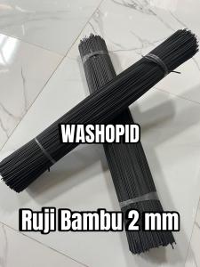 Ruji 2mm 60 cm 400 batang lidi bambu warna hitam Jeruji Sangkar burung