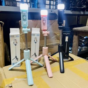 Gậy chụp ảnh tự sướng 3 chân bluetooth có đèn led gậy chụp hình selfie đa năng điều khiển từ xa