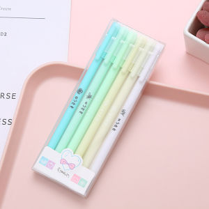 【Ready Stock】6 Pieces/set Signature Pen Simple Student Penel Pen Morandi Color Student Signature Pen School Office Supply Stationery