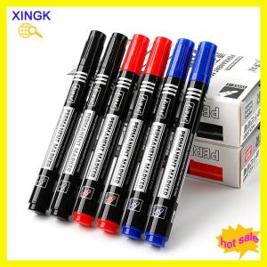 XINGK ปากกามาร์กเกอร์กันน้ำทนทานปลายคู่2.8มม. สีดำสีน้ำเงินสีแดงเครื่องเขียนในสำนักงานโรงเรียน