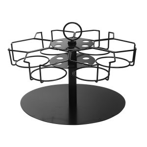 ANGFEW Durable Rotatable Cup Holder 6 Slots Non-slip Base Drinkware Stand Multifunctional for 40oz Cup Kitchen Cup Holder Cup Accessories