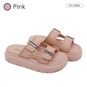 OCTAVIA Sandal Slide Slip On Wedges Soft Wanita #OC-8582 (FREE BOX)