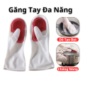 Găng tay rửa chén cao su chống nóng, bao tay đa năng  có gai 2 bên tạo bọt tăng độ bám dính. 