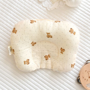 หมอนรูปตัวยูสำหรับทารกผ้าฝ้ายบริสุทธิ์หมอนหนุนหัวสำหรับทารกแรกเกิดขนาด20*25ซม.