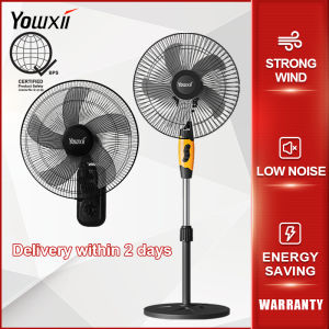 YOWXII🔥 Electric stand Fan floor fan |wall fan | electric fan |14/ 16-inch vertical electric fan | three-speed air volume adjustment | Quiet power-saving wide-angle shaking head blower long-life strong stand Fan
