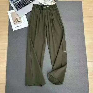 2026 Loose Casual Pants Womens Summer High Waist and Thin Yoga Pants Breathable Drape Straight Mouth Wide Leg Sweatpants2026