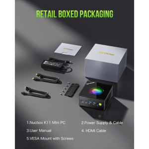 GMKtec K11 MINI PC AMD Ryzen9 8945HS Radeon780M Dual DDR5 5600Mhz M.2 PCIe SSD Oculink WiFi 6 BT5.2 2*2.5G LAN Gaming MINI PC