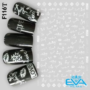 Miếng Dán Móng Tay 3D Nail Sticker Tráng Trí Hoa Văn Hoạ Tiết Chữ Viết Alphabet F492 / F493 / F494