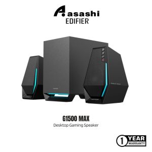 Edifier G1500 MAX 2.1 Desktop Gaming Speaker with Subwoofer - Bluetooth 5.3 | RGB | Built in DSP | RMS 30W | Mid-woofer