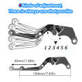 For YAMAHA NMAX 125 150 155 V1 V2 V3 2015-2023 Motorcycle Adjustable Foldable Brake Clutch Lever Handle Hand Grips. 