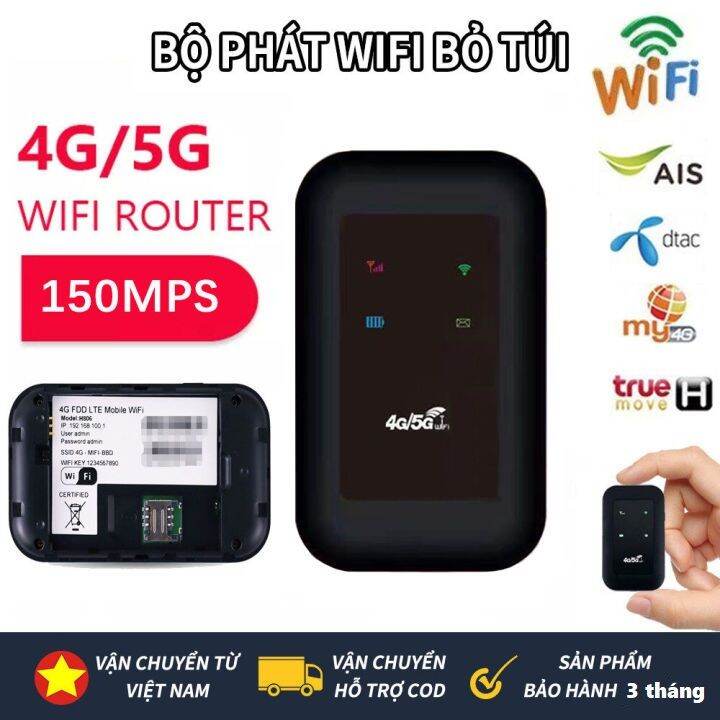 Bộ wifi mini cầm tay - Cục wifi không dây  ZONYER E90 - Phát wifi Từ Sim 4G 150 Mbps - Kết Nối Cùng Lúc 10 Thiết Bị - Bảo Hành 3 Tháng Lỗi 1 Đổi 1