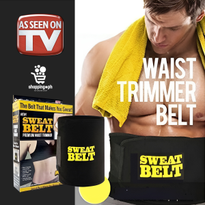 SP Sweat Belt Premium Waist Trimmer Compression Belt Core Support for The Gym Jogging Chores Outdoors Workouts Men Women