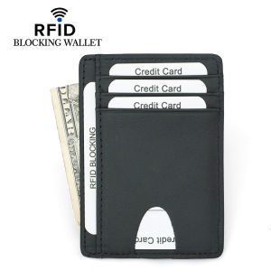 2023 NEW Slim Minimalist Front Pocket Ultra Thin Wallets RFID Blocking ID Credit Card Holder for Men Black Carbon Fiber Cards Cases