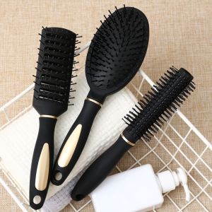 Lược tròn bán nguyệt hỗ trợ sấy tạo kiểu tạo phồng tóc chống tĩnh điện chuẩn salon