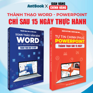 Bộ 2 Cuốn Sách Word - Powerpoint Tin Học Từ Cơ Bản Đến Nâng Cao - Tặng Kèm Video Hướng Dẫn+ Khoá Học