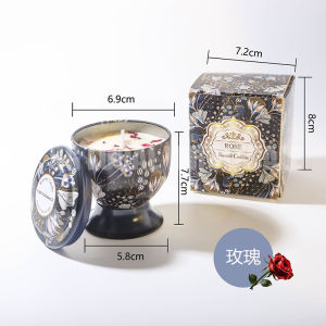【SG Local】 Lilin wangi Scented Candle 100% Soy Essential Scented Candles Suitable for Teachers Day Wedding Gift Good for different Parties - Lasting 30 hours
