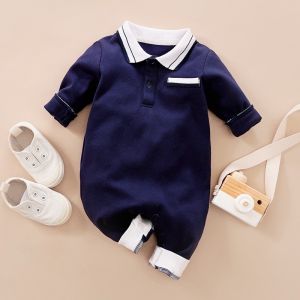 Jumper Panjang Bayi Kerah / Sleepsuit baju Bayi Kerah