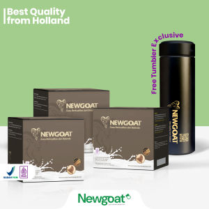 Newgoat 3 Box Free Tumbler - Susu Kambing Kopi Ginseng berkualitas dari Belanda