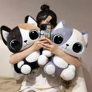 JOJO CASTLE 23/30/45cm Cute Exquisite Cat Plush Toys Lovely Soft Stuffed Animal Cartoon Kitten  Dolls For Birthday Christmas Gift for Girlfriend