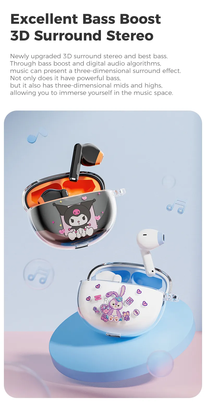 realfit F2 หูฟังบลูทูธเบสที่ยอดเยี่ยมหูฟังไร้สายพร้อมไมโครโฟน 5H เล่นยาวสไตล์เดียวกันกับ Bass หูฟัง Lenovo LP40 Pro