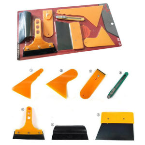 Bộ dụng cụ dán phim cách nhiệt dán decal tháo decal ô tô 7 món - dụng cụ cạo phim cách nhiệt xe hơi
