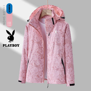 Playboy Camouflage Custom Couples Jacket Hooded Outdoor Mountaineering Thin Waterproof Travel Jacket