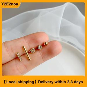 【Local shipping】 5 Pcs Small Ear Stud Earrings Set for Women Girls Fashion Ear Studs Ear Jewelry