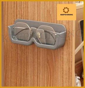 KEEPWORKING Glass Display Cabinet Glasses Storage Box Wall Mounted Sunglasses Storage Rack