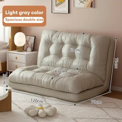 Zeen 3Size Lazy Sofa Tatami Bed Multifunctional Dual-use Folding Sofa Can Lie Down and Sleep Balcony Bedroom Dormitory Folding Sofa Bed Double Recliner