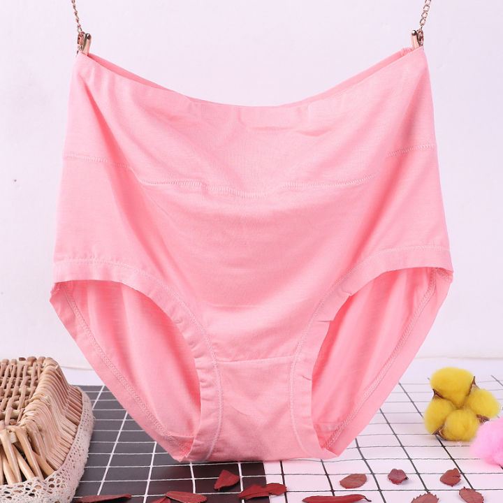 Plus Size M-5xl High Waist Women Panties Cotton Underwear Seamless