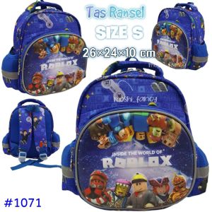 Tas Ransel Roblox dan Minecraft / Tas Sekolah Anak PAUD motif Minecraft dan Roblox / Sekolah Ransel Minecraft dan Roblox