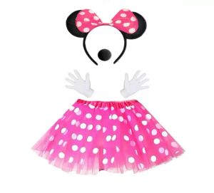 Girl Women Mouse Costume Mouse Tutu Skirt Headband with Mouse Ears Gloves Nose Bow Tie Bow Carnival Costume Women Carnival Theme2026