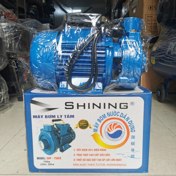 Máy Bơm Nước Ly Tâm Cá Sấu SHINING 370W 750W Hàng Dây Đồng