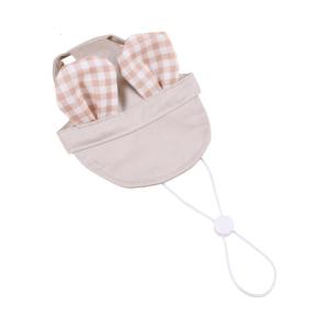 Adjustment Summer Pet Hat Protective Lightweighted Polyester Kitten Dog Sun Hat With Ear Holes Dog Sunscreen