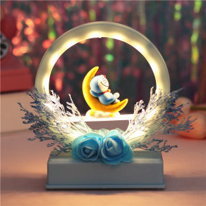 Đèn Ngủ Doraemon Hoa Khô Có Nhạc Đèn Trang Trí Decor Phòng Ngủ Phòng Làm Việc Quà Tặng Sinh Nhật