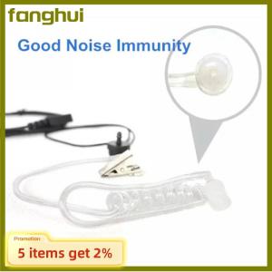 fanghui ชุดหูฟังสไตล์ FBI หูฟังไมโครโฟนวิทยุรักษาความปลอดภัยเครื่องรับส่งวิทยุ2ขา