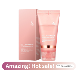 Night Collagen Mask Glazed Radiance Milky Hydration Firming Skin whitening 75g anti-going Bright Moisturizing Peel Off